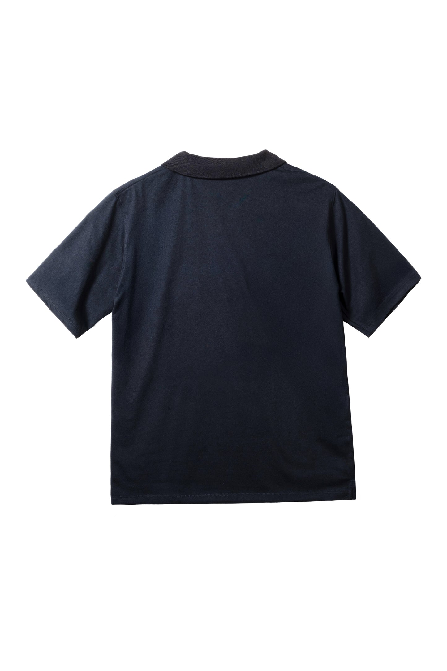 Classic V-Neck Polo Shirt - Black