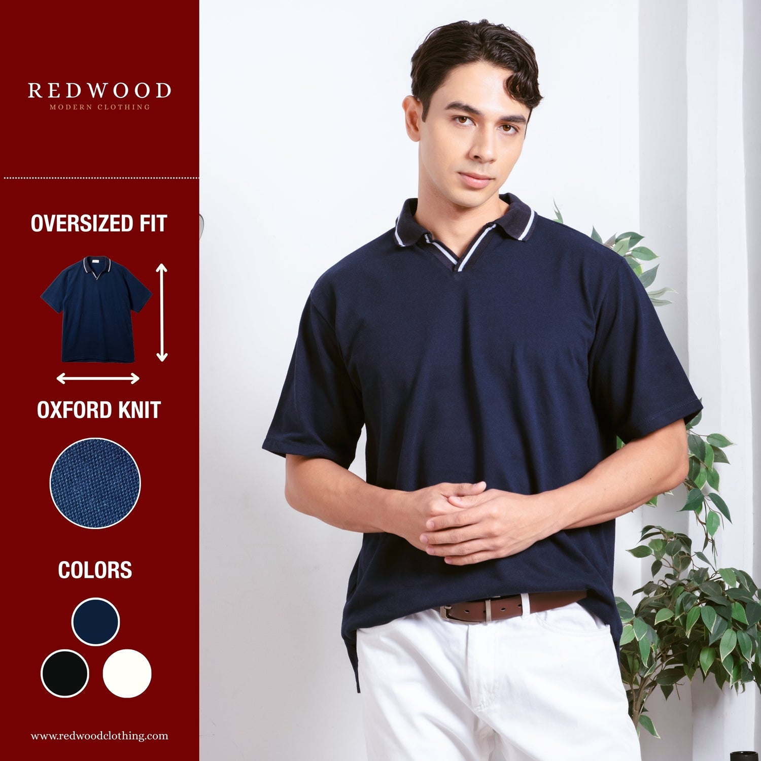 Oxford Knit Polo Shirt
