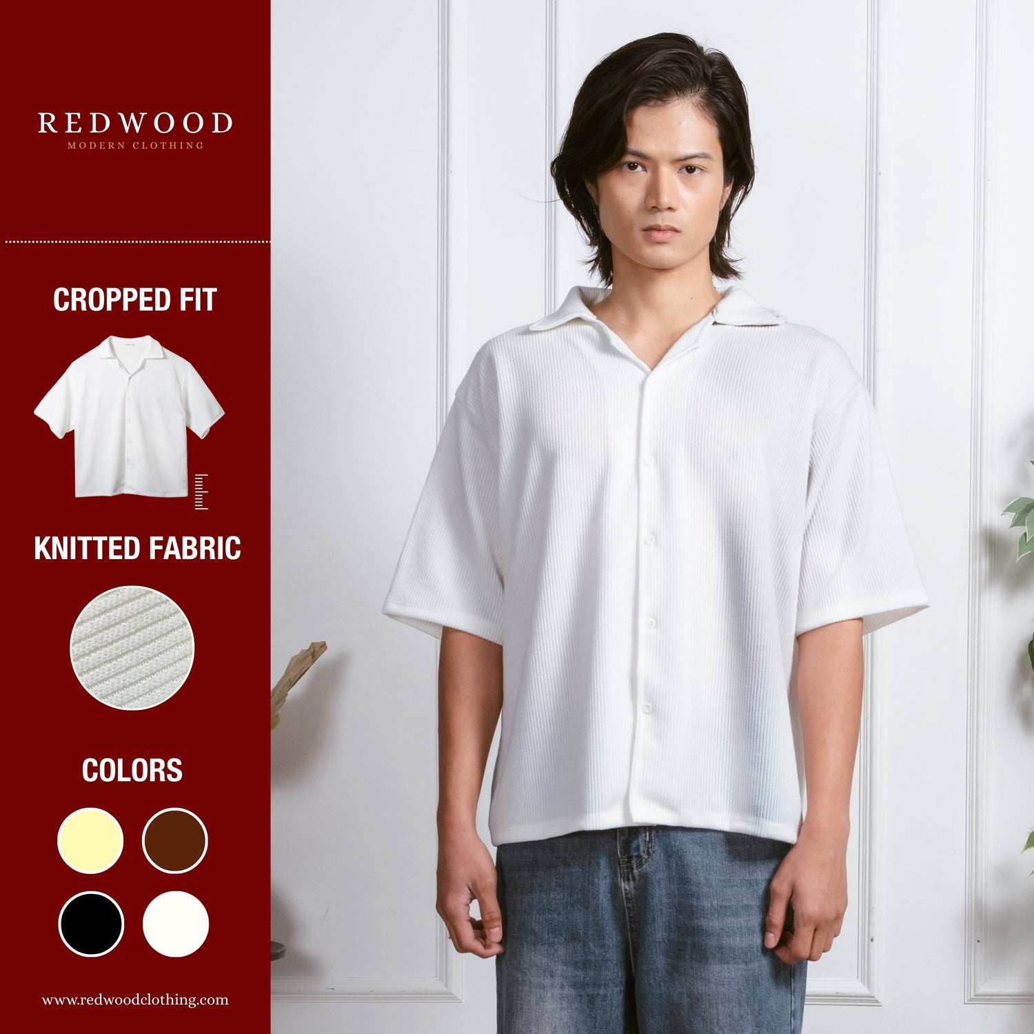 Cropped Knitted Shirt