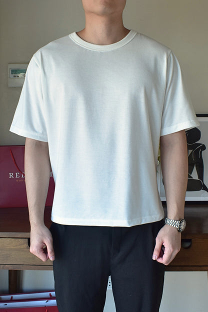 Structured Crew Tee - Classic White