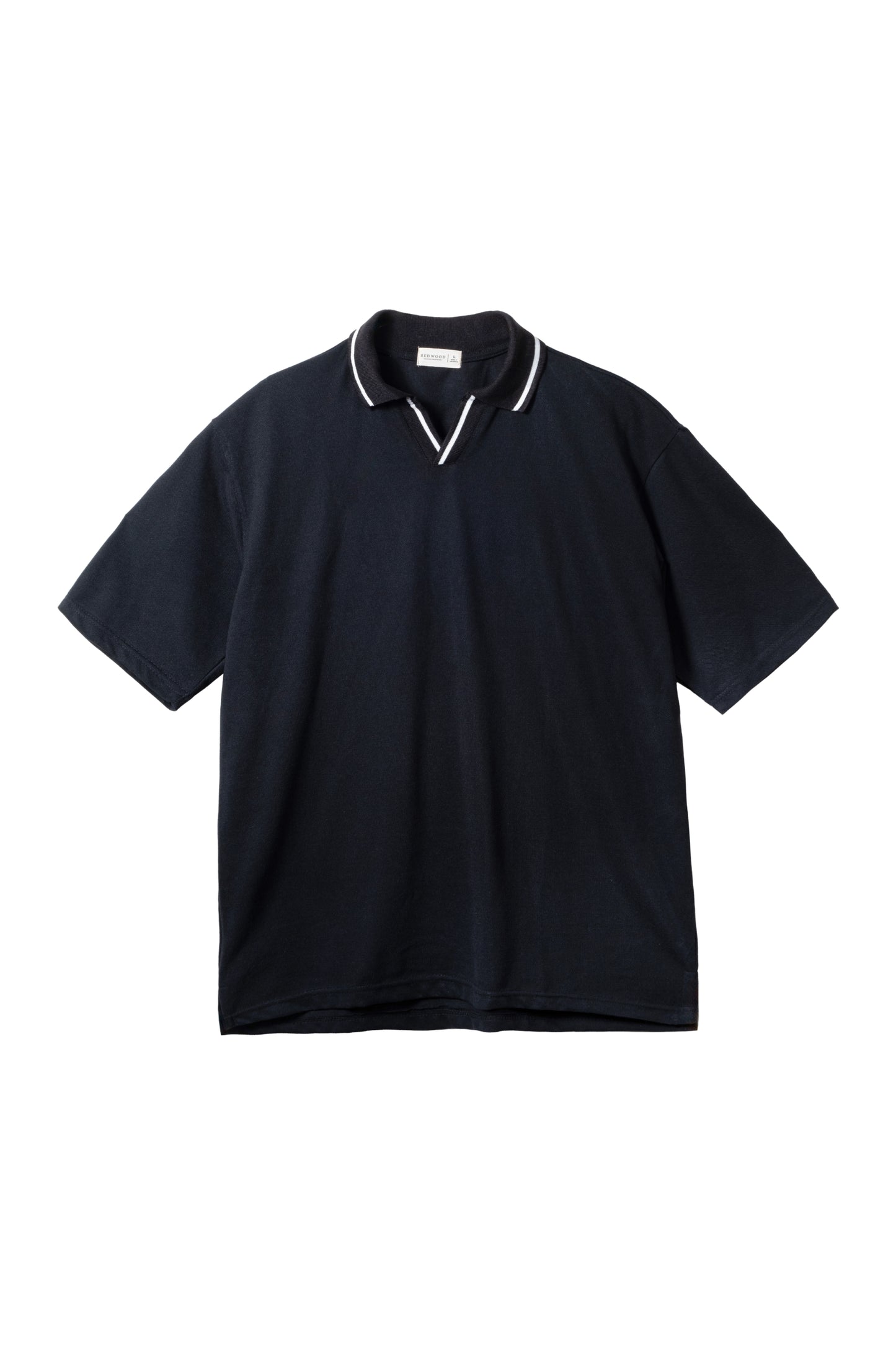 Oxford Knit Polo Shirt - Black