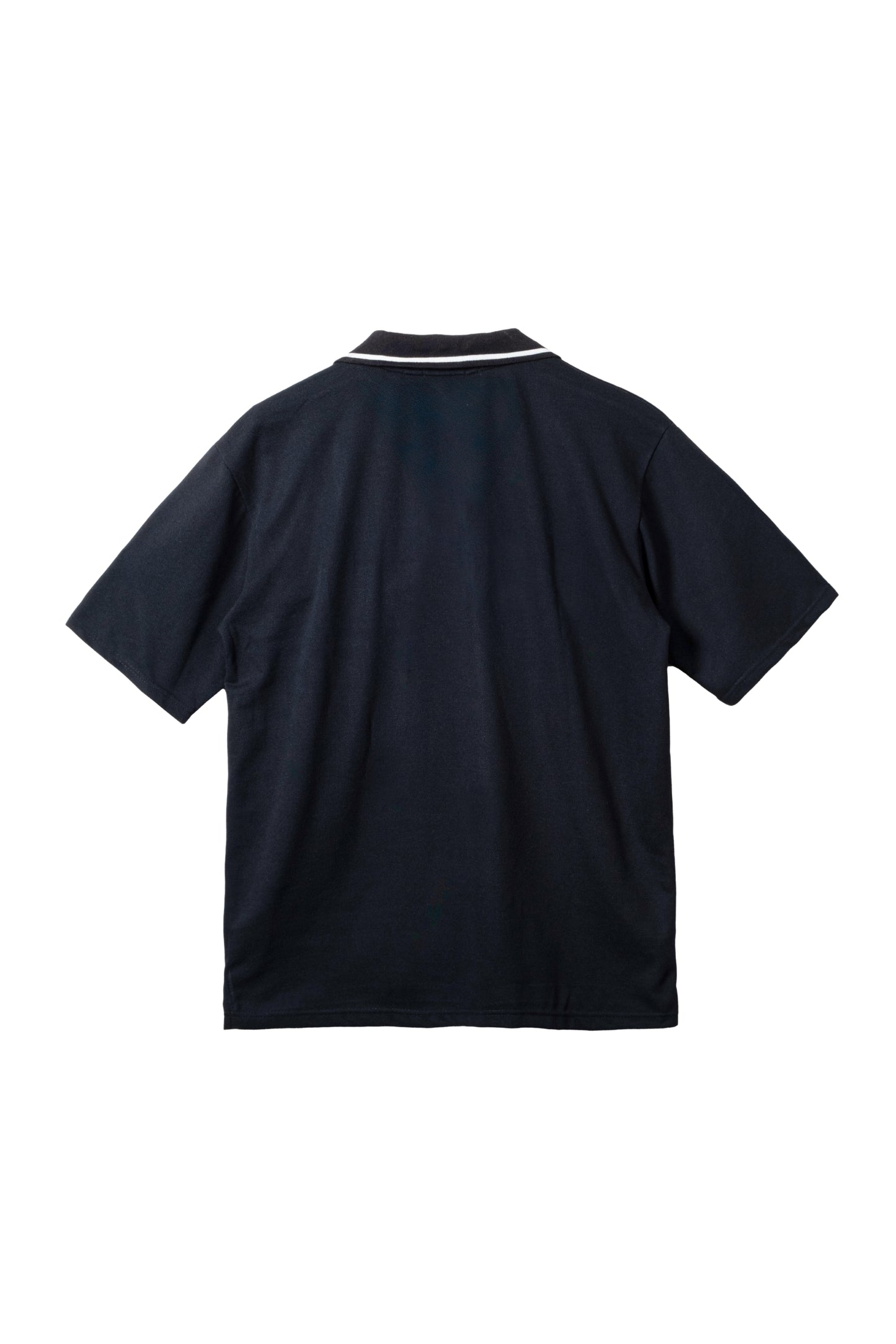 Oxford Knit Polo Shirt - Black