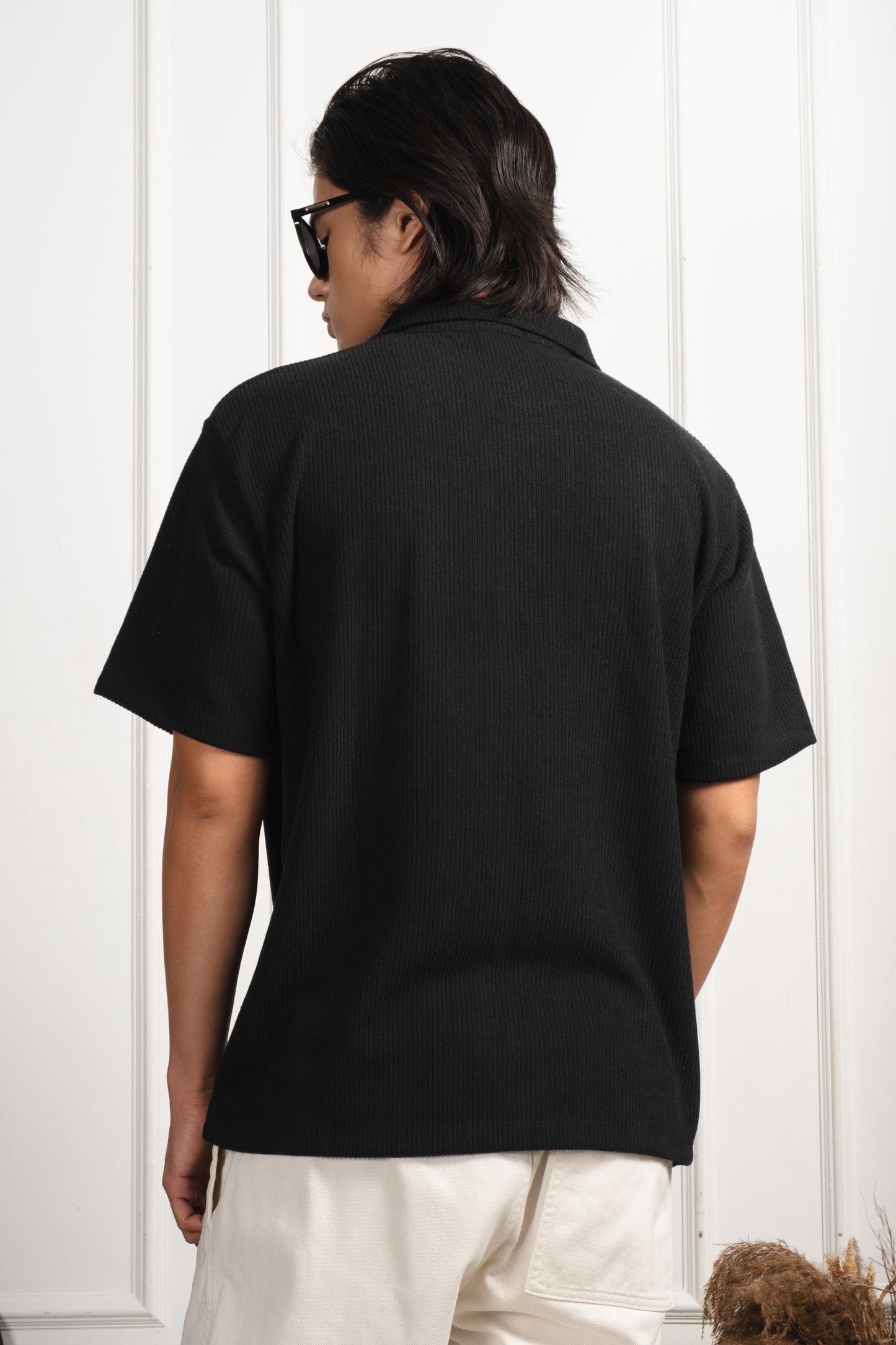 Knitted Shirt - Black
