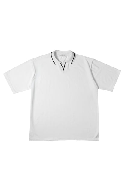 Oxford Knit Polo Shirt - White