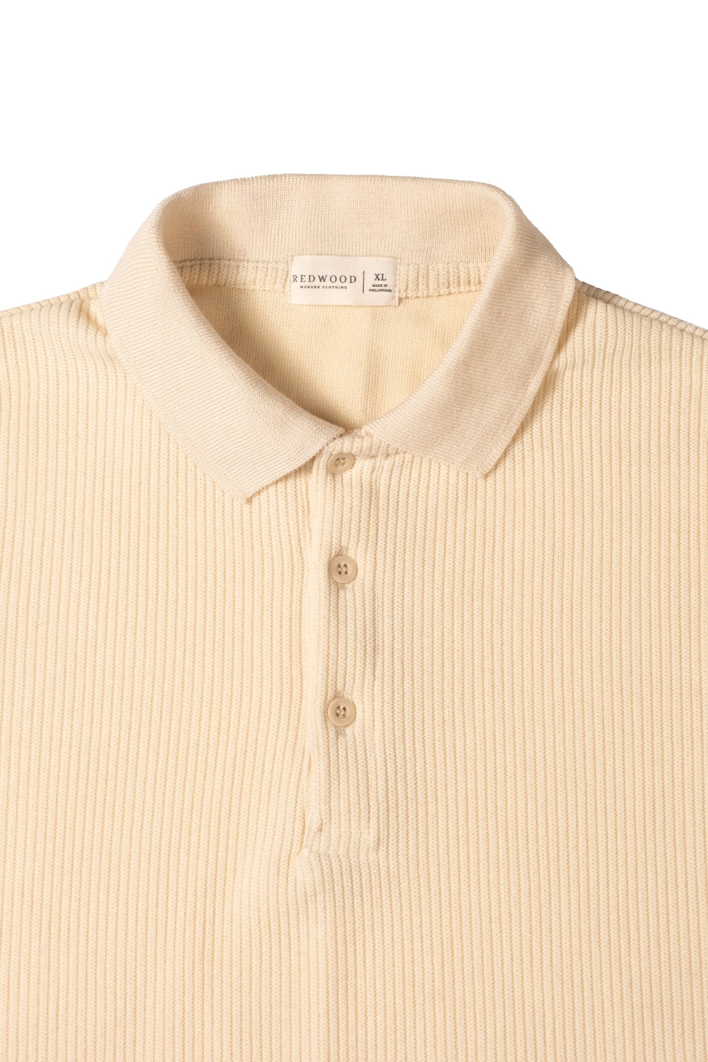 Slim-Fit Knitted Polo Shirt - Tuscan Cream