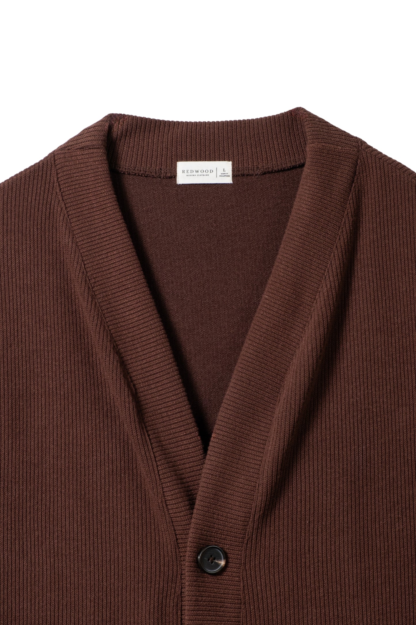 Knitted Cardigan - Cedar Brown
