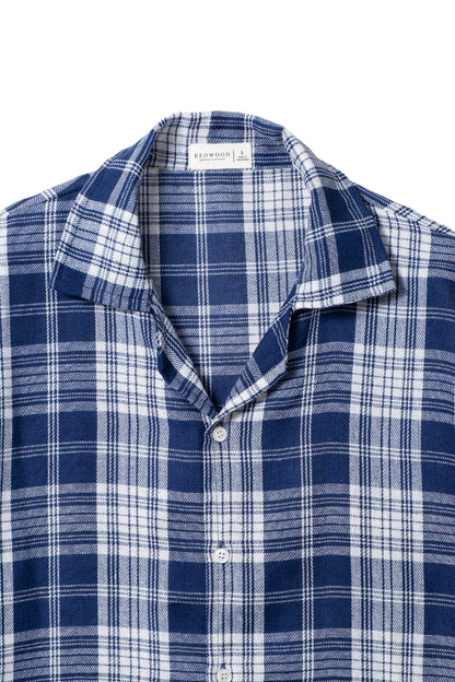 Vintage Boxy Cropped Shirt - Royal Blue
