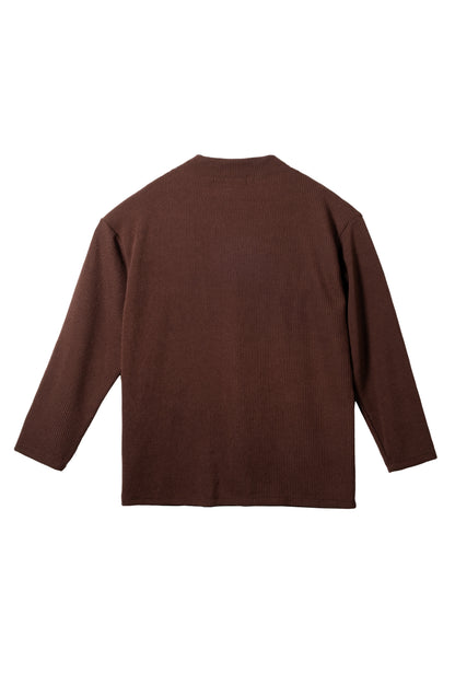 Knitted Cardigan - Cedar Brown