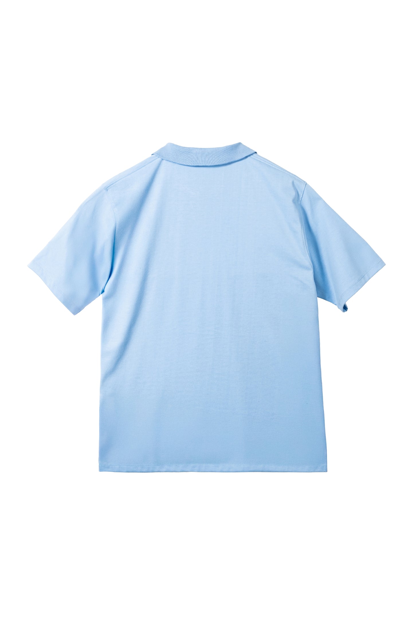 Classic V-Neck Polo Shirt - Powder Blue