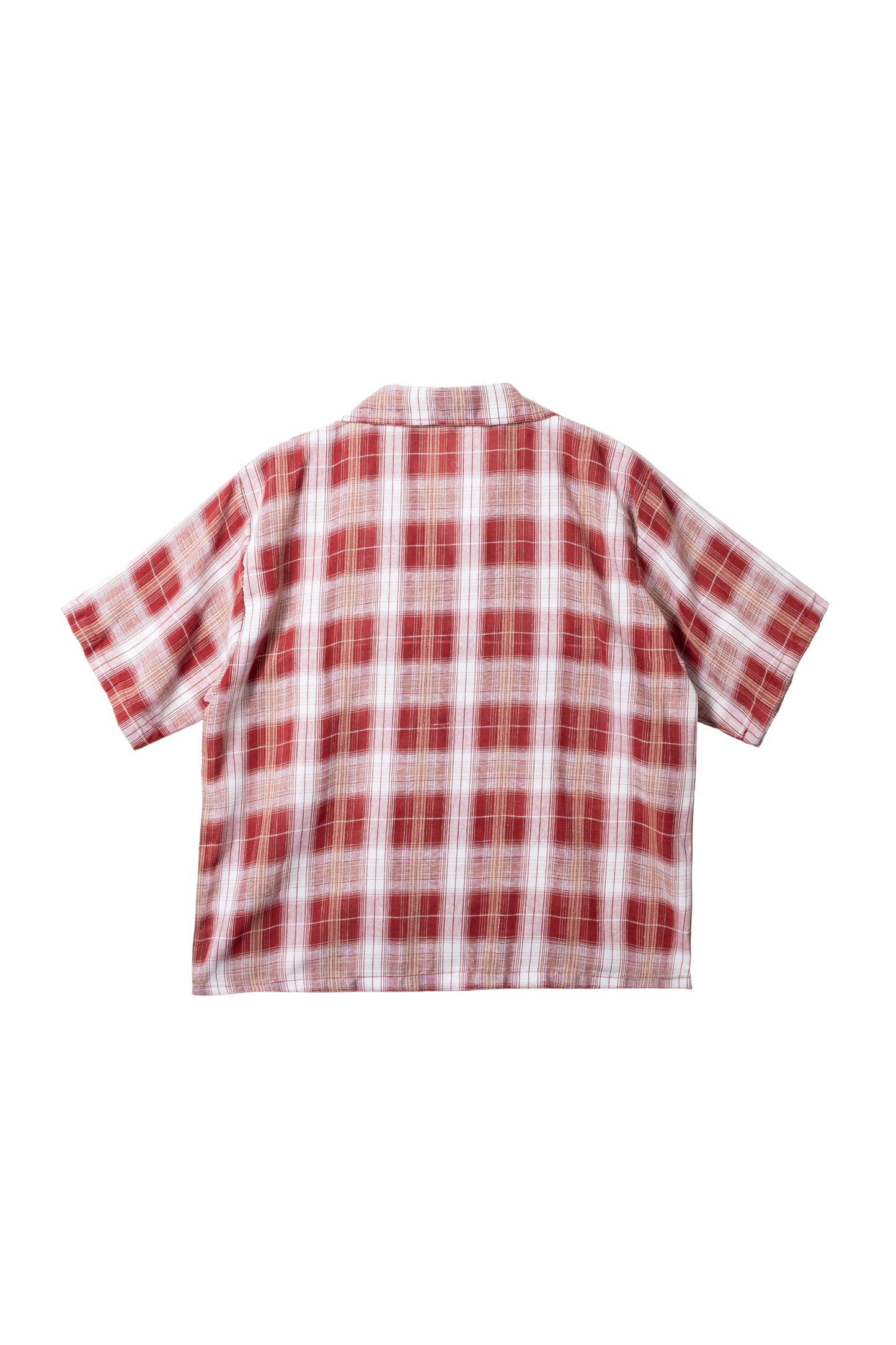 Vintage Boxy Cropped Shirt - White/Red