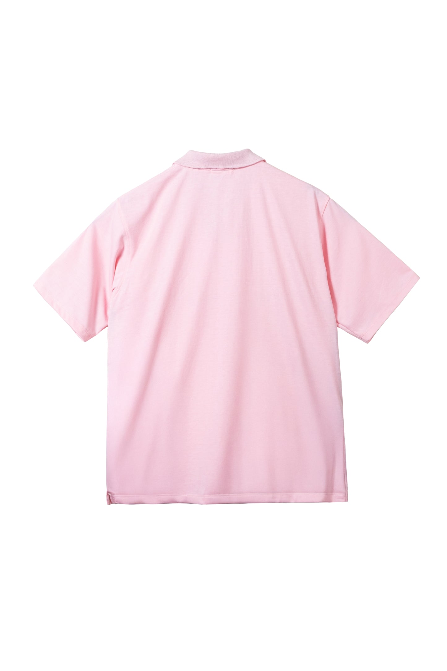 Classic V-Neck Polo Shirt - Light Pink