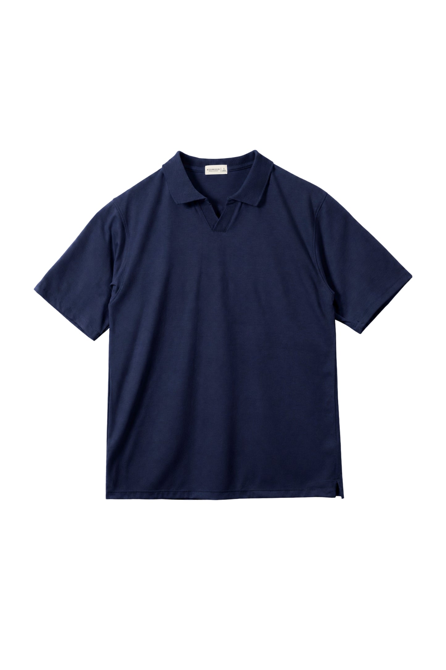 Classic V-Neck Polo Shirt - Dark Navy