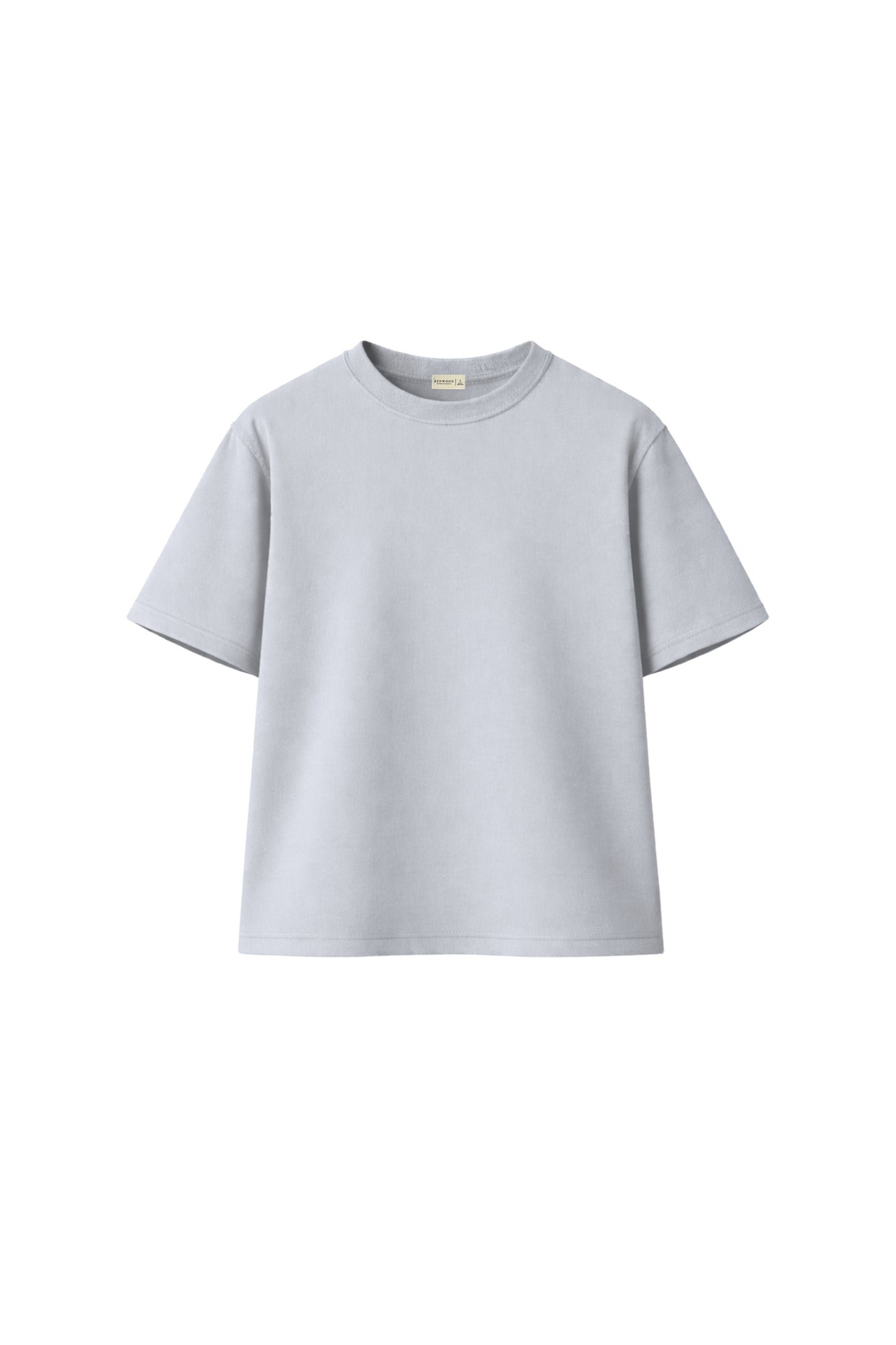 Structured Crew Tee - Stone Gray