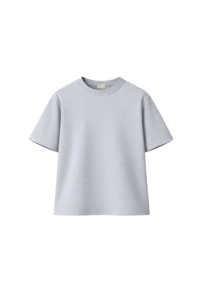Structured Crew Tee - Stone Gray