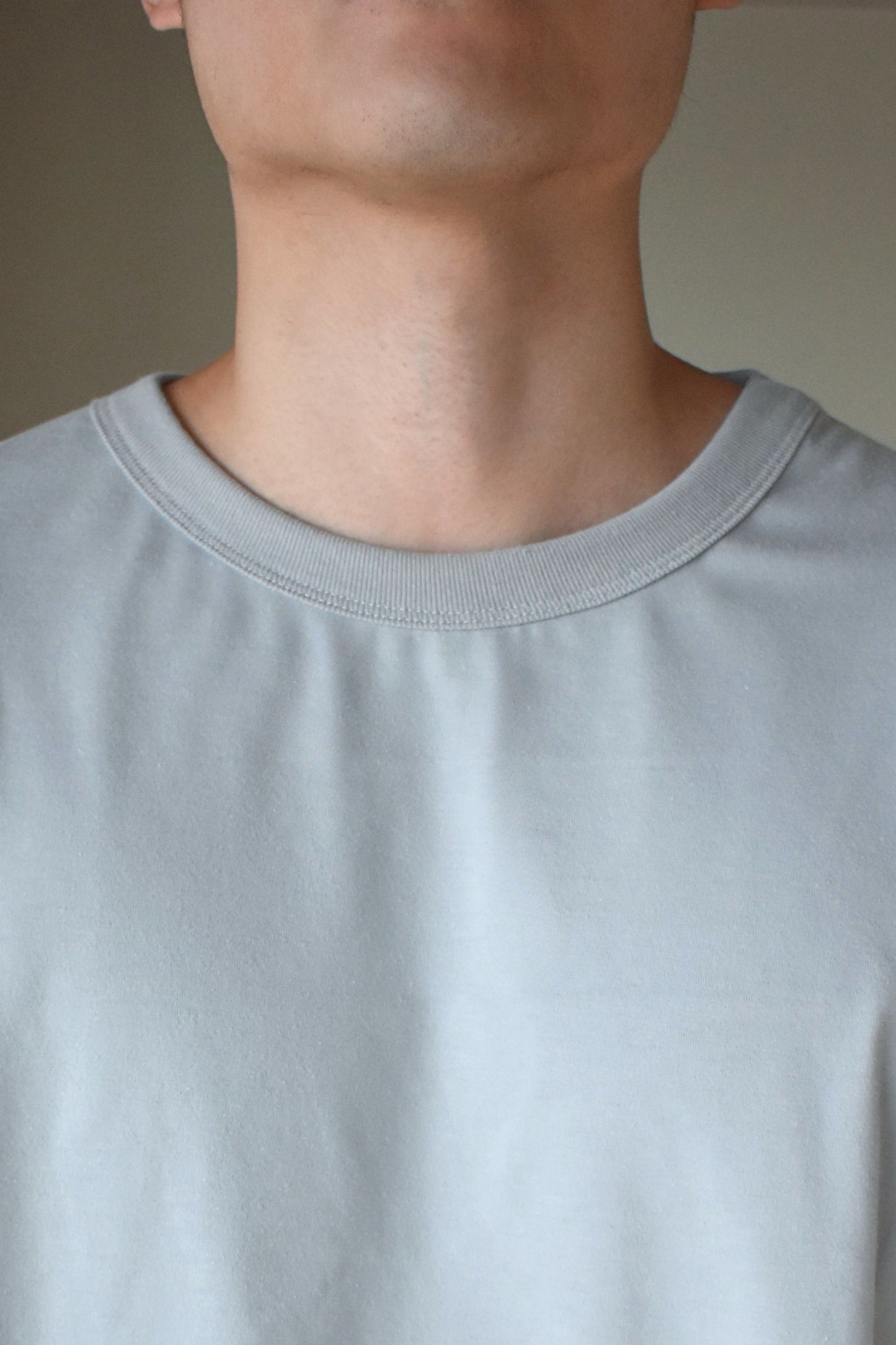 Structured Crew Tee - Stone Gray